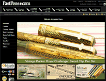 Tablet Screenshot of pastpens.com